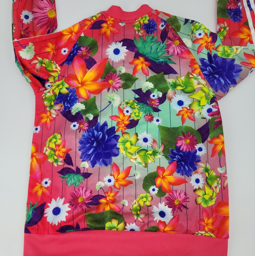 Adidas Floral Athletic Jacket - Picture 2 of 7